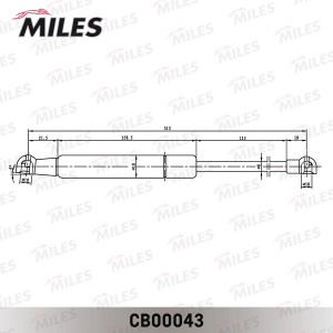 Упор газовый BMW 5-SERIES 03- CB00043 CB00043 MILES