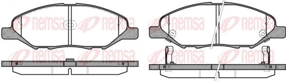 1293 02 [41060EE30J] !колодки дисковые п.\ Nissan Tiida 1.6/1.8/1.5D 07> 129302 REMSA