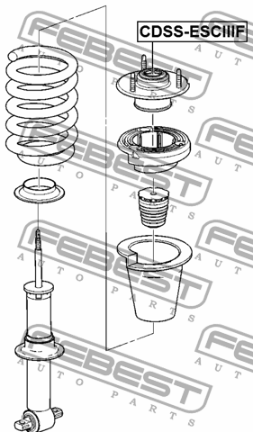 Опора переднего амортизатора CDSS-ESCIIIF FEBEST