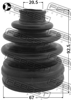 Пыльник ШРУСа HYUNDAI Elantra (06-) внутренний левый FEBEST 0415-CY2AT FEBEST