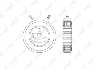 ролик натяжной ремня НО!\ Suzuki Grand Vitara/XL-7 2.5/2.7 98> PB-5025 LYNXAUTO