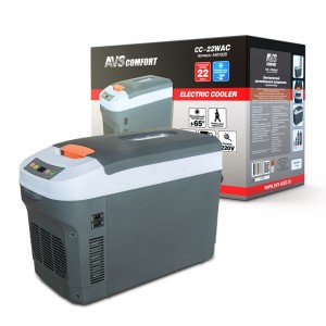 Автохолодильник 22л 54.5х27.6х37.0см термоэлектр. 12V/24V/220V 65W пластик 5.3кг A40103S AVS