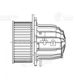 Вентилятор отопителя для а/м Audi A4 (10-)/A5 (13-)/Q5 (13-) LFh1840 LFH1840 LUZAR
