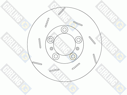 Диск тормозной PORSCHE Panamera (10-16) задний левый (1шт.) GIRLING 6063205 GIRLING