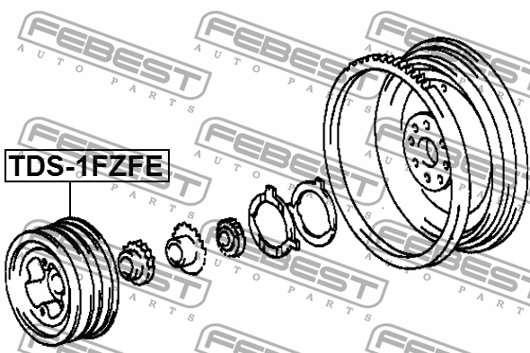 Шкив коленвала TDS-1FZFE FEBEST