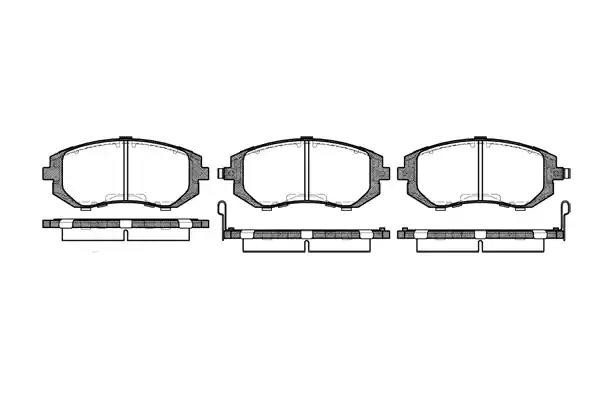 951 02 D7055M-01 !колодки дисковые п.\ Subaru Legacy 2.0i/2.5i 98-03/Impreza 2.0 0951.02 REMSA