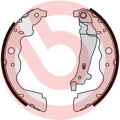 S68546 колодки барабанные!\ Renault Logan/Sandero/Duster 1.4/1.6 06> S 68 546 BREMBO