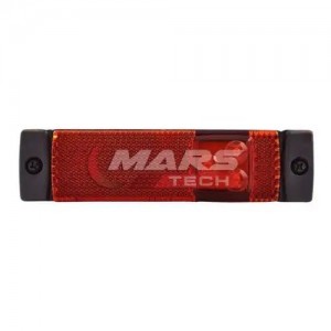 фонарь габаритный !красный прямоугольный LED, 24V, 130x32 без кронштейна \Univer M720308 MARS