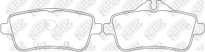 Колодки тормозные дисковые MERCEDES GL X166/ML W166  PN31011 PN31011 NIBK