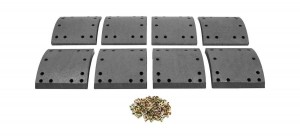 Накладка тормозной колодки SAF (419х178) (стандарт, 12 отверстий) (8шт.) DON RW561S7329 DON