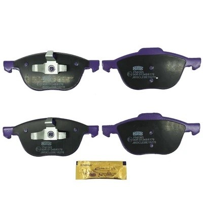 Колодки тормозные передние FORD FOCUS II 04-/III 10-/MAZDA 3 03-/VOLVO S40 04- P PN0365 NIBK