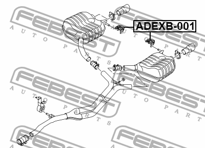 Подвеска глушителя AUDI A6 (C7) ADEXB-001 ADEXB-001 FEBEST