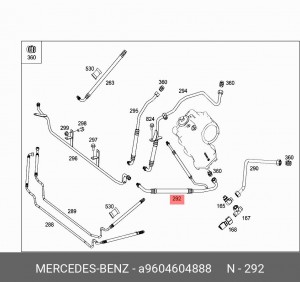 9604604888 RETURN LINE A 960 460 48 88 MERCEDES BENZ