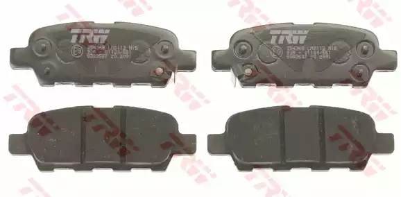 Колодки тормозные NISSAN Teana (J31) задние (4шт.) TRW GDB3507 TRW