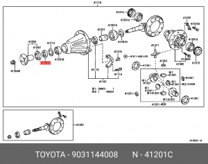 9031144008 САЛЬНИК 90311-44008 TOYOTA