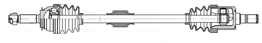 Привод Hyundai Accent (99-) TagAZ 1.5i MT (перед. прав.) (AR 0814) AR 0814 TRIALLI