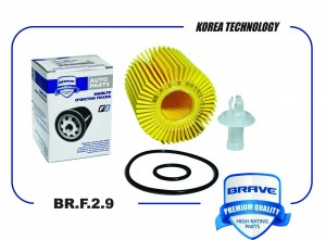 Фильтр масляный 04152-31090 BR.F.2.9 Toyota Camry V50/V70 2.5/3.5, RAV4 A40 2.5  BRF29 BRAVE