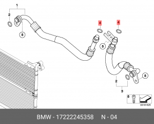 кольцо уплотнительное!\ BMW all 17 22 2 245 358 BMW