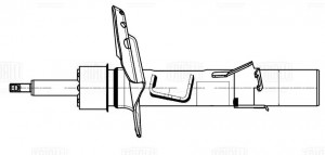 Амортизатор Volvo XC60 (08-) (стойка) пер. лев. (AG 10191) AG 10191 TRIALLI