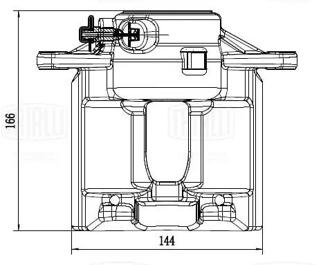 Суппорт торм. для а/м Mercedes C W204 07-/E W212 09- перед. прав. d60мм CF 05226 CF052268 TRIALLI