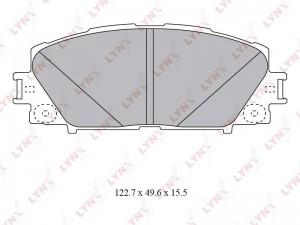 Колодки тормозные дисковые передние BD-7550 LYNXAUTO