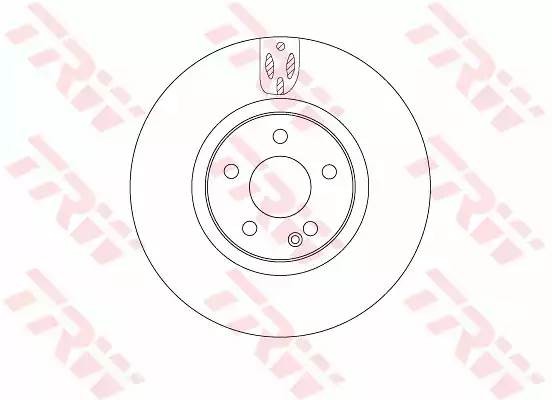 Диск тормозной передний MERCEDES VITO (W447) DF6744S DF6744S TRW