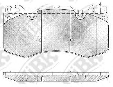 Колодки тормозные LAND ROVER Discovery (09-),Range Rover (09-) передние (4шт.) N PN0567 NIBK