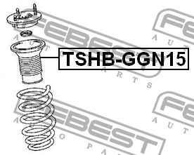 TSHB-GGN15 пыльник переднего амортизатора \TOYOTA HILUX VII 2.5 D-4D 05>06, 10>1 TSHB-GGN15 FEBEST