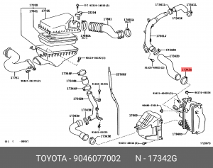 9046077002 хомут\ 90460-77002 TOYOTA