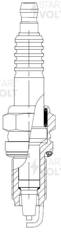 Свеча зажигания для а/м Fiat Doblo (01-) 1.4i (кмпл. 4шт) (VSP 0042) VSP 0042 START VOLT