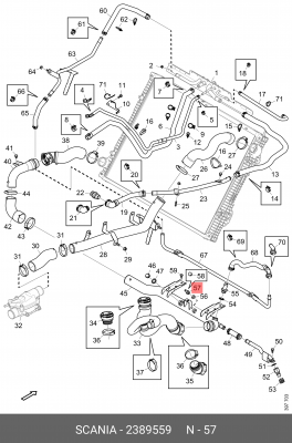 2389559 Штуцер 2389559 SCANIA