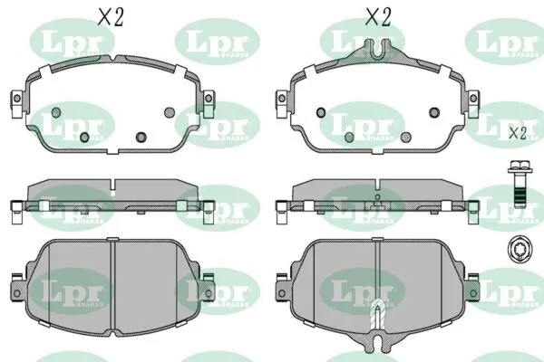 Колодки тормозные дисковые 05P1981 05P1981 LPR