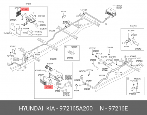 Радиатор отопителя HYUNDAI County салона OE 972165A200 HYUNDAI KIA
