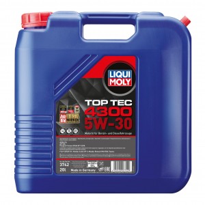 3742 LiquiMoly Синт-ое мот.масло Top Tec 4300 5W-30 SP C2/C3 (20л) 3742 LIQUI MOLY