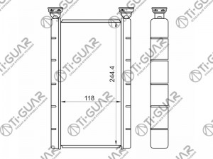 Радиатор отопителя салона TI-GUAR TGRIH0012 TI GUAR