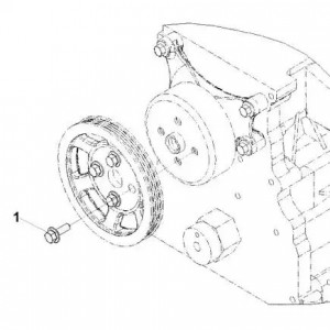 Болт М10х1,5х25 с шестигранной головкой Cummins ISF 3,8 (3681041) (Haffen) 10178 HAFFEN