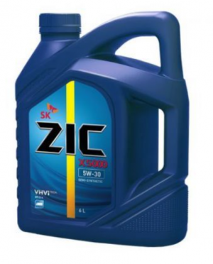ZIC X5000 5W30 (6l) масло мот.! п/синт.\ API CI-4, MB 228.3, MTU Type 2 172663 ZIC