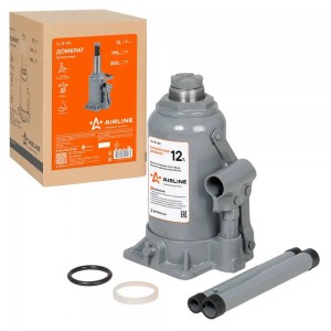Домкрат 12,0т бутылочный (195-380мм) /AIRLINE STANDART/ AJ-B-12S AIRLINE