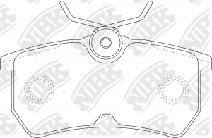 Колодки тормозные FORD Focus (98-05) задние (4шт.) NIBK PN0120 NIBK