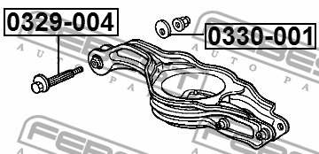 Болт с эксцентриком HONDA ODYSSEY F.D/T.H RA1 1995-1998 [JP] 0329-004 0329-004 FEBEST