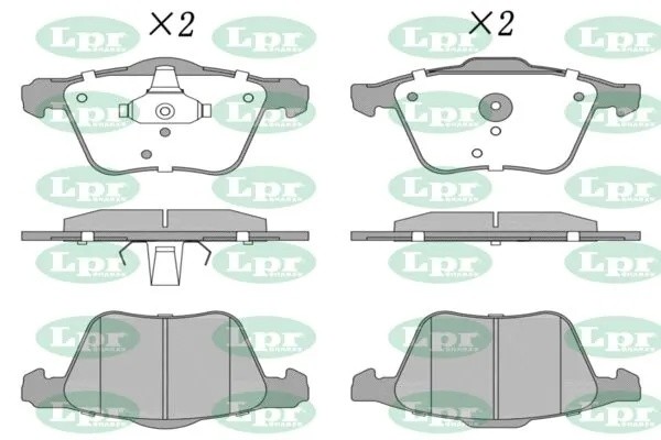 Комплект тормозных колодок 05P1507 05P1507 LPR