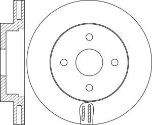 Диск тормозной TOYOTA COROLLA 2001-2007 RN1458 RN1458 NIBK