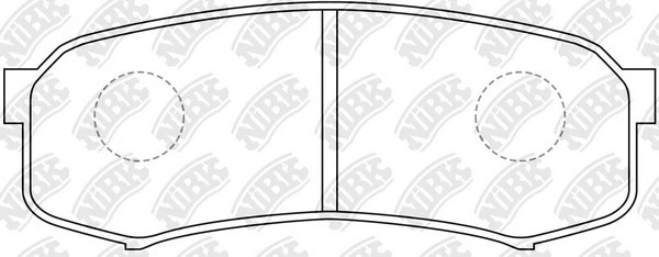Колодки тормозные TOYOTA Land Cruiser 80,90,120,150 MITSUBISHI Pajero (07-) задн PN1243S NIBK