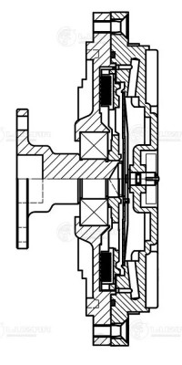 Муфта вязкост. без крыльч. для ам Hyundai Grand Starex (H-1) (07-) 2.5CRDi (LMC  LMC 0840 LUZAR