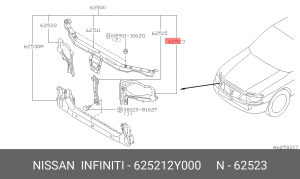 КРОНШТЕЙН РАДИАТОРА NISSAN 625212Y000 625212Y000 NISSAN