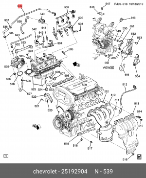 CHEVROLET AVEO (2004>) ОБОГРЕВА ДРОССЕЛЬНОЙ ЗАСЛОНКИ 25192904 GENERAL MOTORS