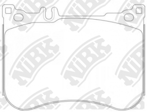 Колодки тормозные MERCEDES S (W222) (13-) передние (4шт.) NIBK PN31013 NIBK