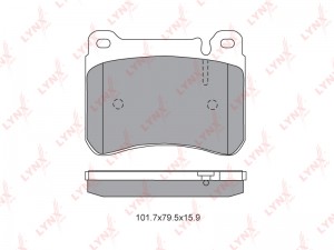 Колодки тормозные передние подходит для MB C180K-350(W203) 00-07 / CLK200-350(C2 BD-5351 LYNXAUTO