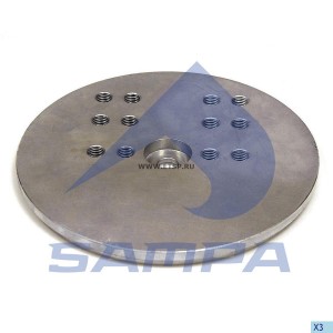 Плита BPW стакана пневморессоры (250х20мм для 881MB,4881MB) SAMPA 105.286 SAMPA