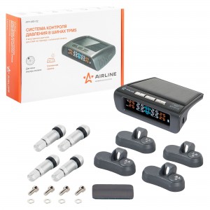 Система контроля давления в шинах TPMS, 4 внутр. датчика, дисплей на торпедо, со ATP-MS-02 AIRLINE